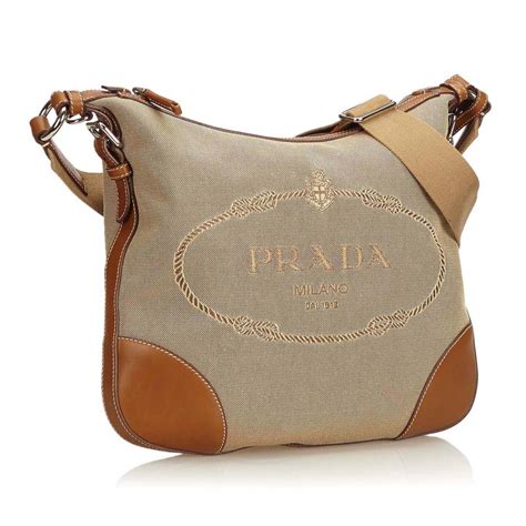 prada crossbody bag brown